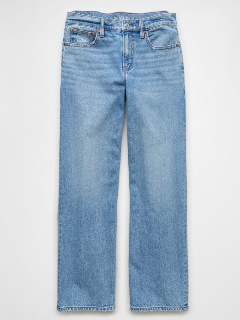 American Eagle Stovepipe Jean High Rise Strigid 000 Regular NWT